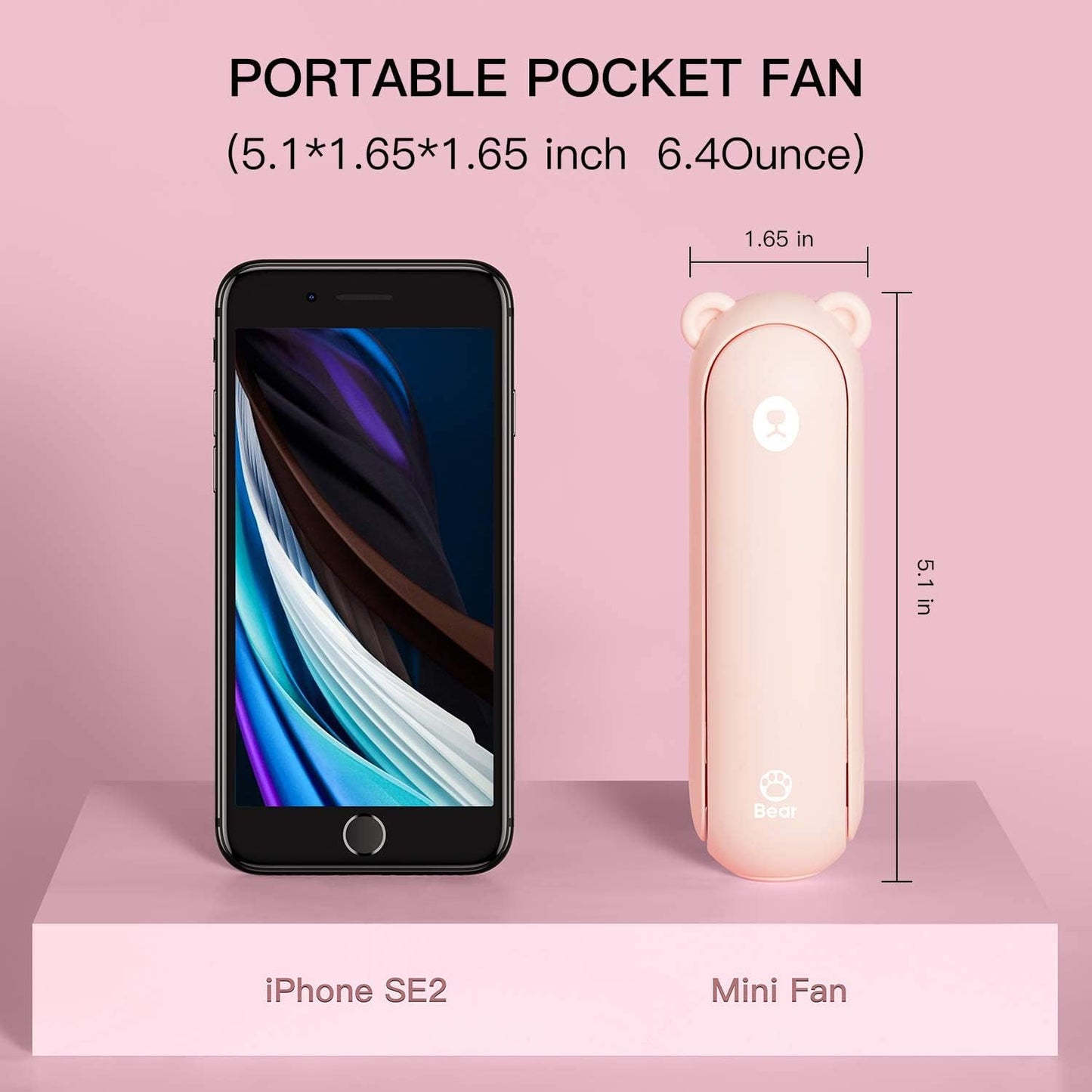 Portable Mini Fan with Power Bank