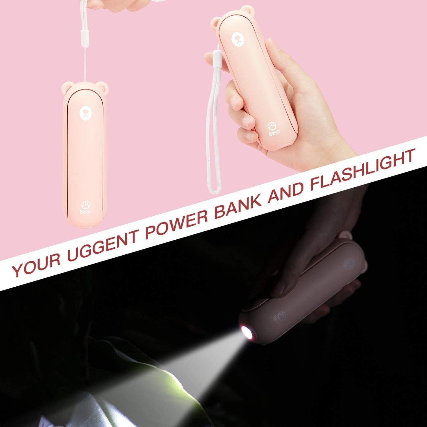 Portable Mini Fan with Power Bank
